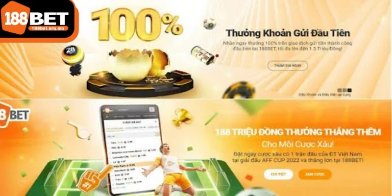 Nạp đầu 188BET tặng 199k - Cơ hội trải nghiệm thả ga 3 Hãy tận dụng được toàn bộ cơ hội mà nhà cái 188BET mang lại