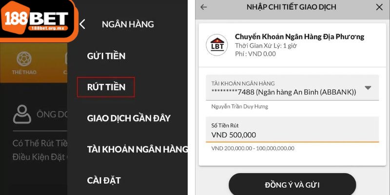 Rút tiền 188BET - Hướng dẫn rút tiền trong một nốt nhạc 2 Bạn cần chọn “Hoàn thành” và gửi yêu cầu lệnh rút